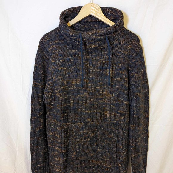 {Primark} Cotton-Blend Slouchy Knitted Men's Hoodie with Roll Neck - Picture 2 of 9